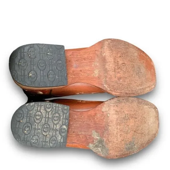 Circle G Cognac Embroidered Cowgirl Leather Cowboy Boots Women’s size 7.5 - Picture 12 of 16